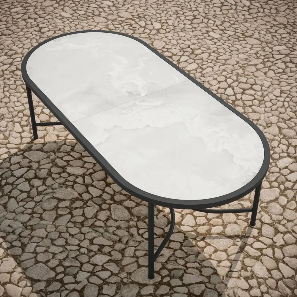 Emeline Helena Oval Outdoor Dining Table - Helena, Dekton