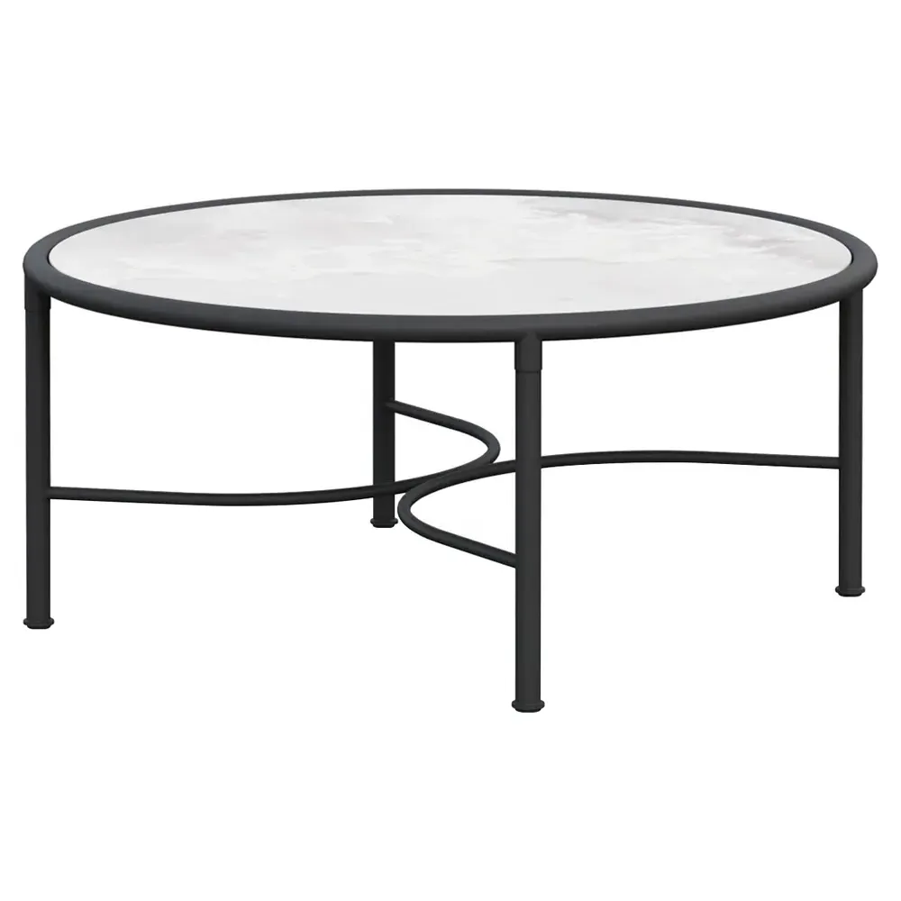 Emeline Helena Round Outdoor Coffee Table - Helena, Dekton