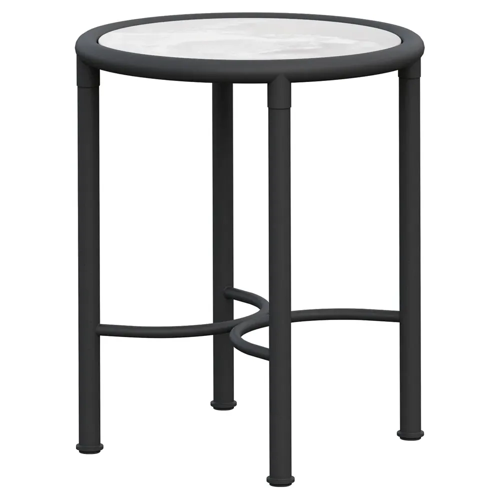 Emeline Helena Round Outdoor Side Table - Helena, Dekton image