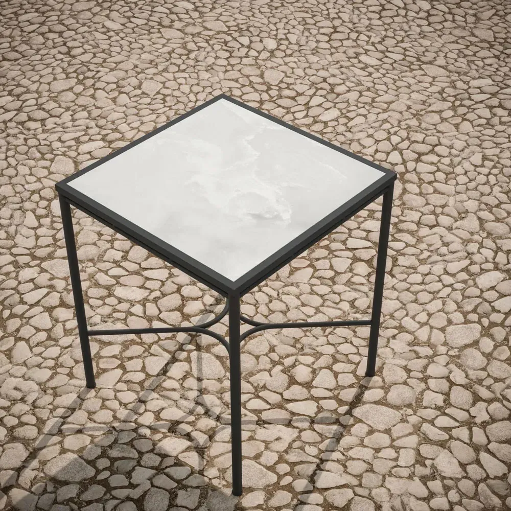 Emeline Helena Square Outdoor Bar Table - Helena, Dekton