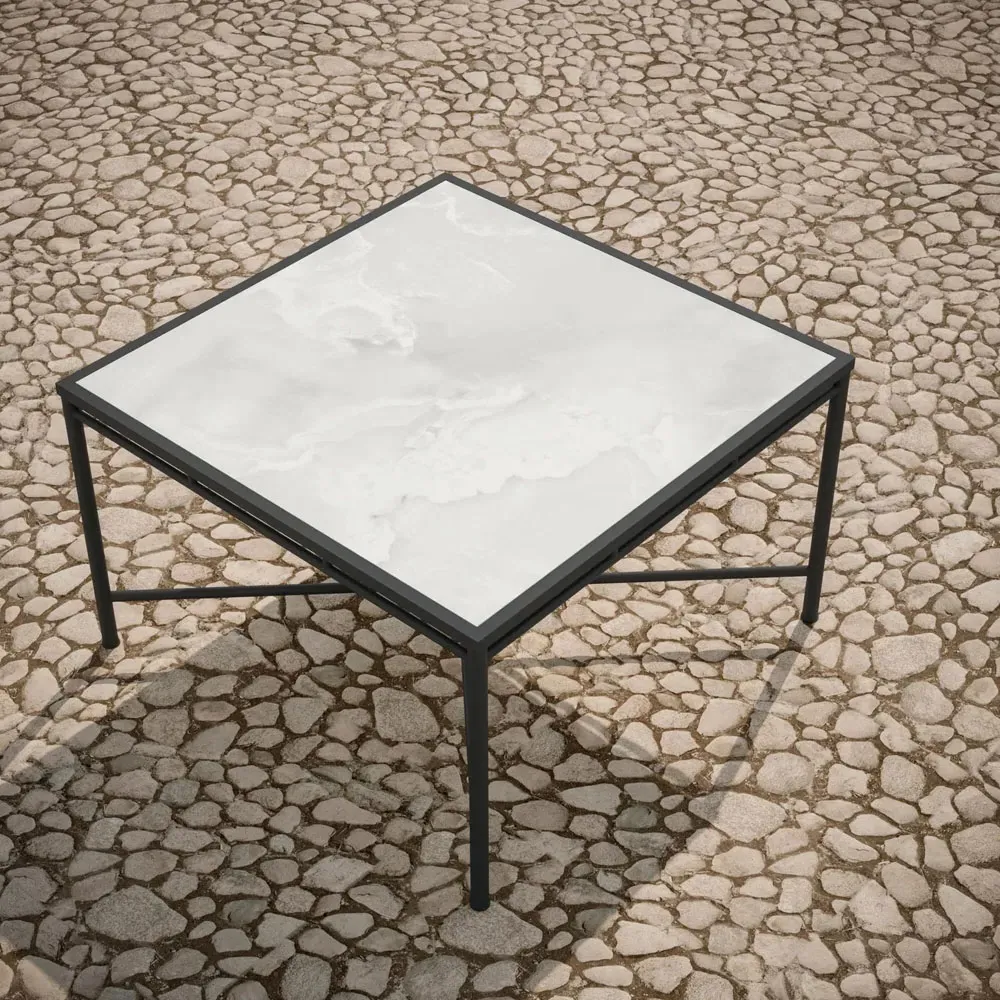 Emeline Helena Square Outdoor Dining Table - Helena, Dekton
