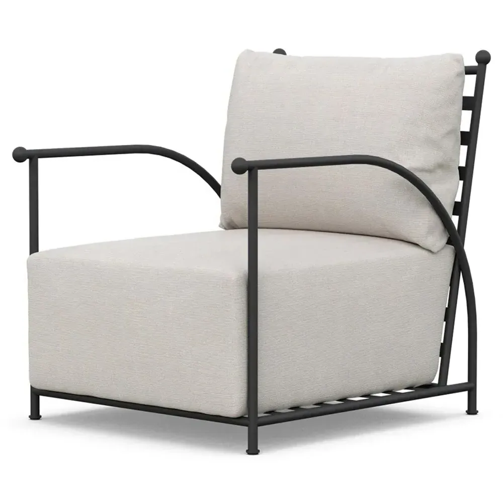 Emeline Lounge Chair - Cream, Iron