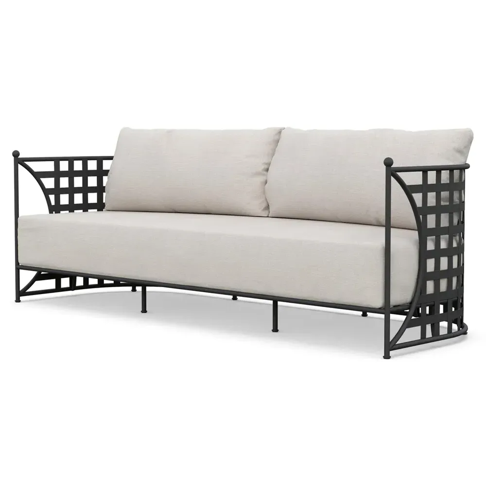 Emeline Outdoor Sofa - Cream, Iron