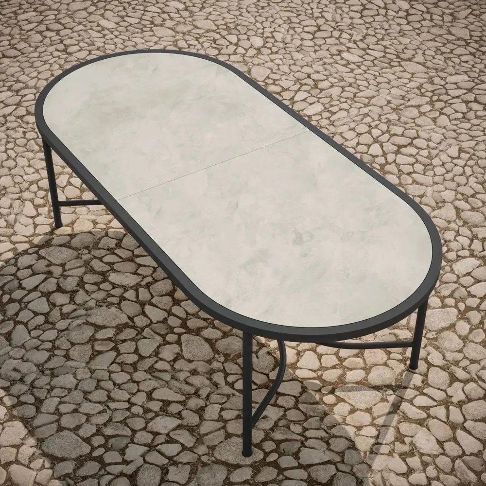 Emeline Oval Outdoor Dining Table - Albarium, Dekton