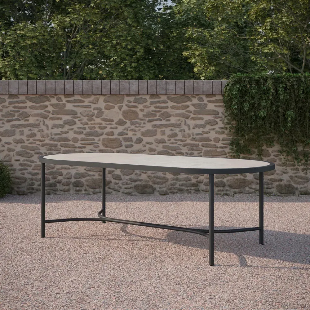 Emeline Oval Outdoor Dining Table - Albarium, Dekton
