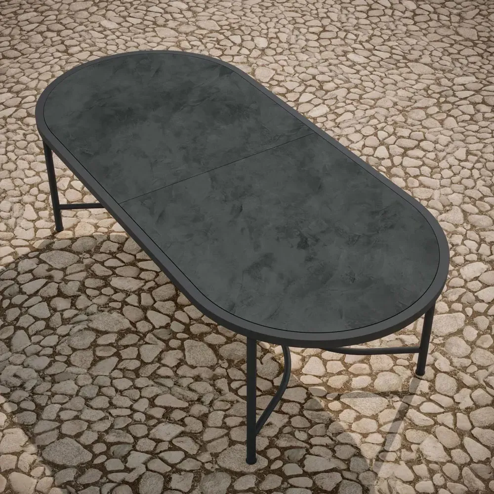 Emeline Oval Outdoor Dining Table - Micron, Dekton
