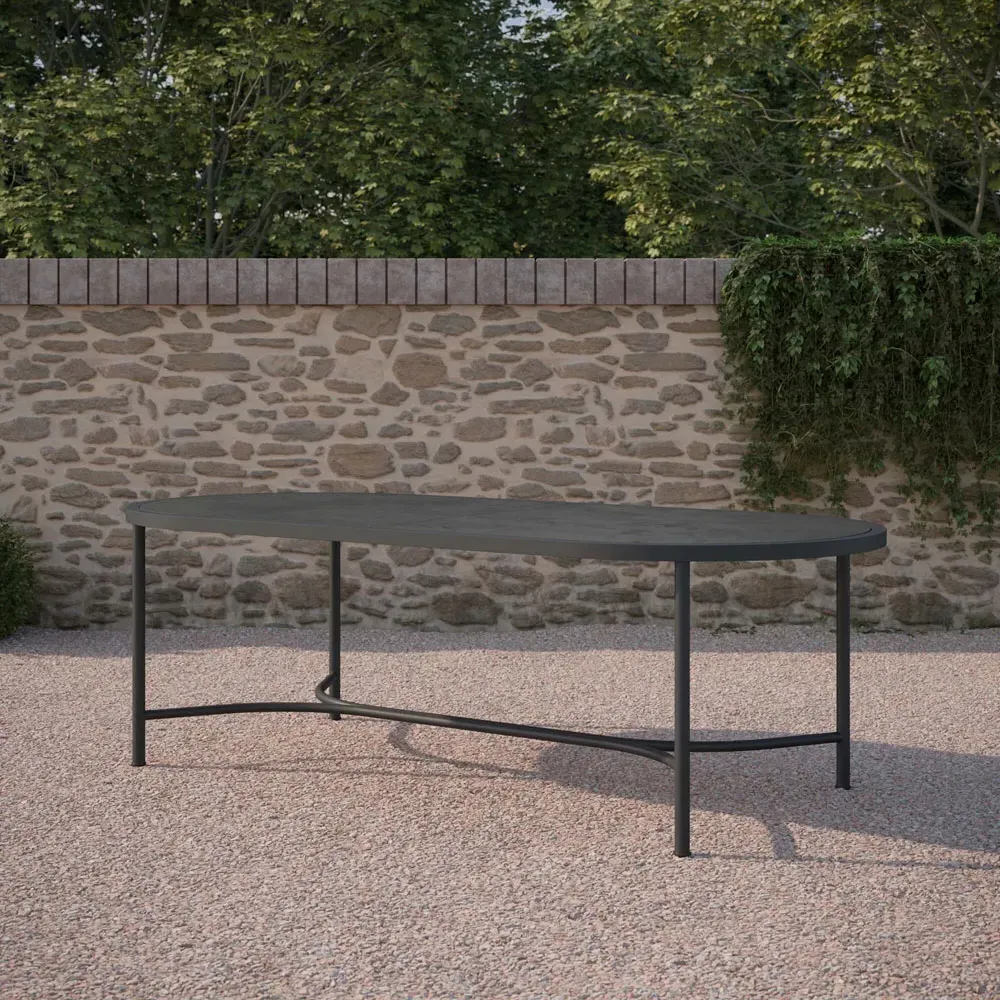 Emeline Oval Outdoor Dining Table - Micron, Dekton