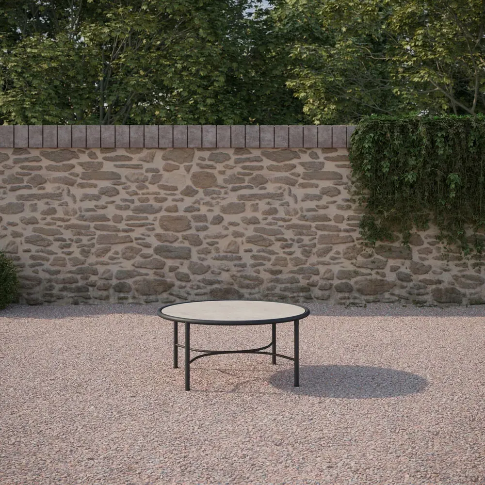 Emeline Round Outdoor Coffee Table - Albarium, Dekton