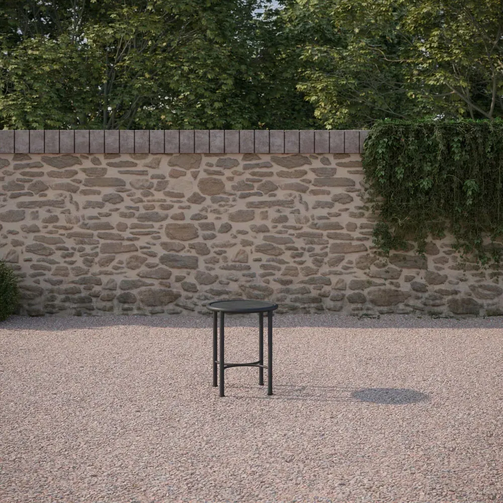 Emeline Round Outdoor Side Table - Micron, Dekton