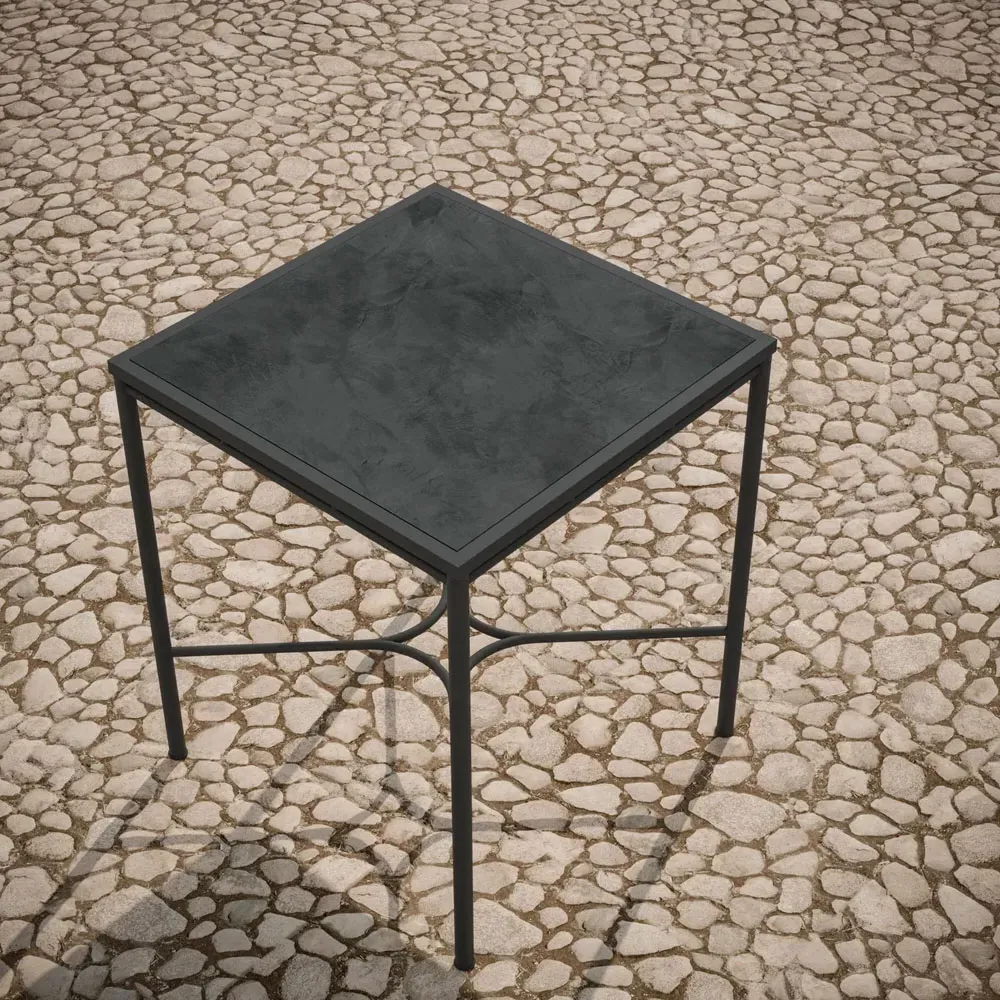 Emeline Square Outdoor Bar Table - Micron, Dekton