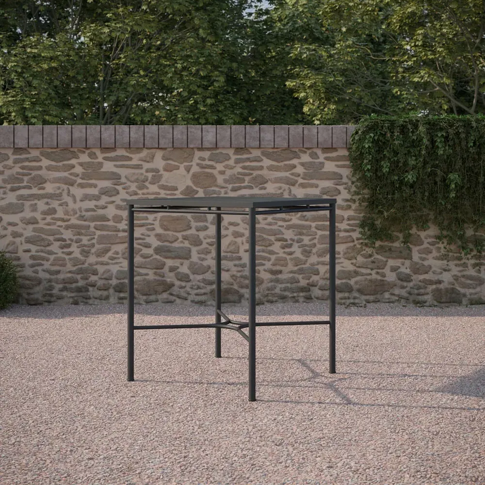 Emeline Square Outdoor Bar Table - Micron, Dekton