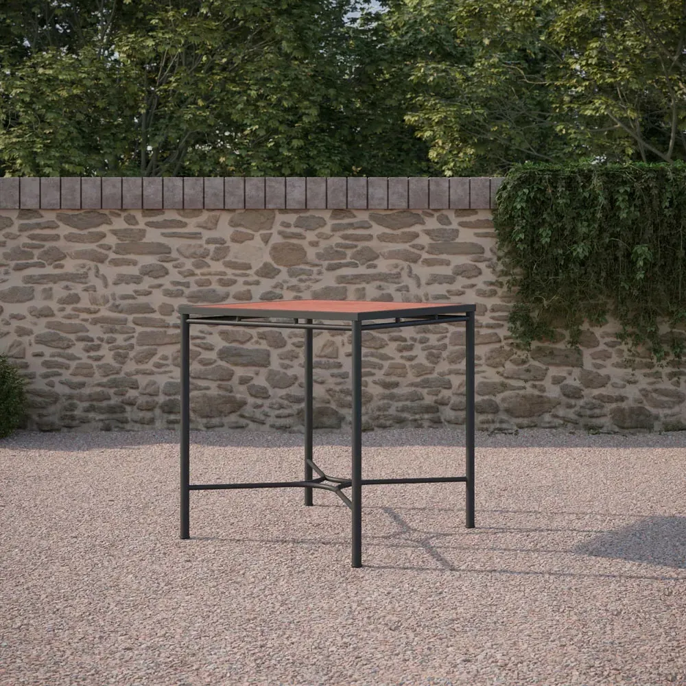 Emeline Square Outdoor Counter Table - Umber, Dekton