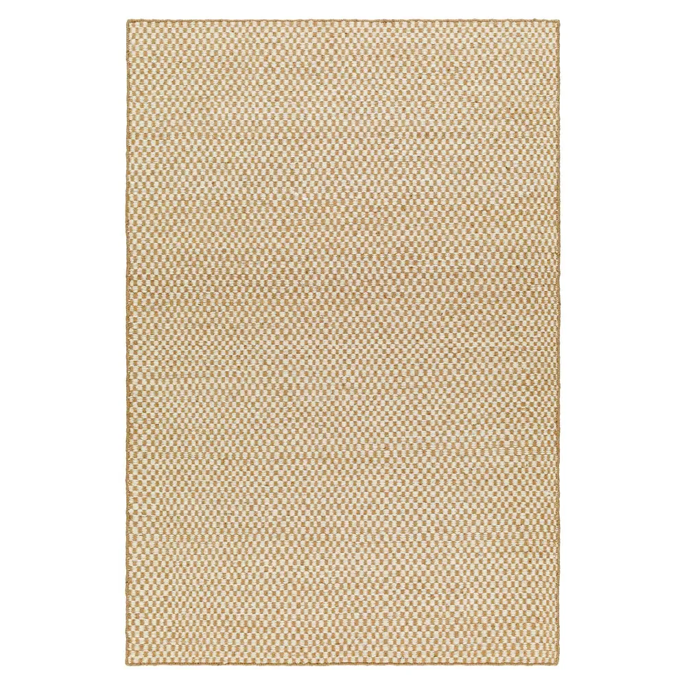 Emilia Patterned Rug - Beige, Jute