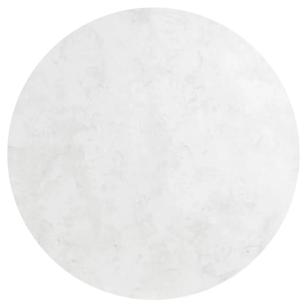 Emilia Round Outdoor Coffee Table - Off White, Concrete