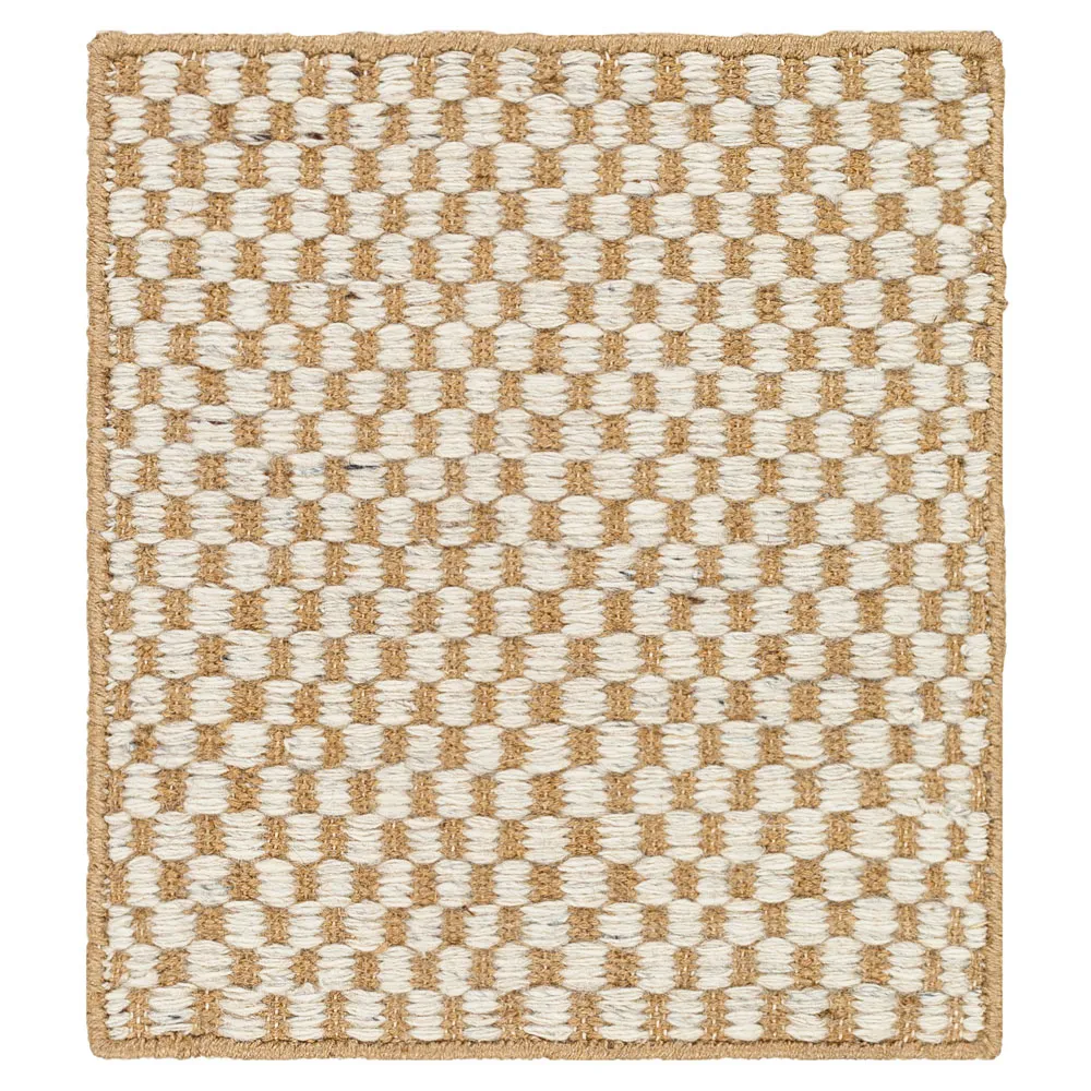 Emilia Sample Patterned Rug - Beige, Jute image