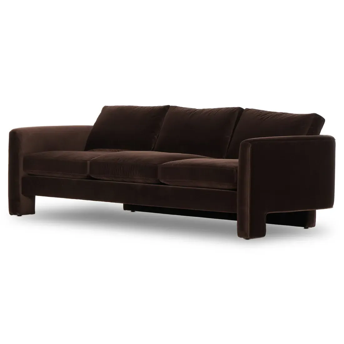 Emiliano Sofa - Brown, Velvet