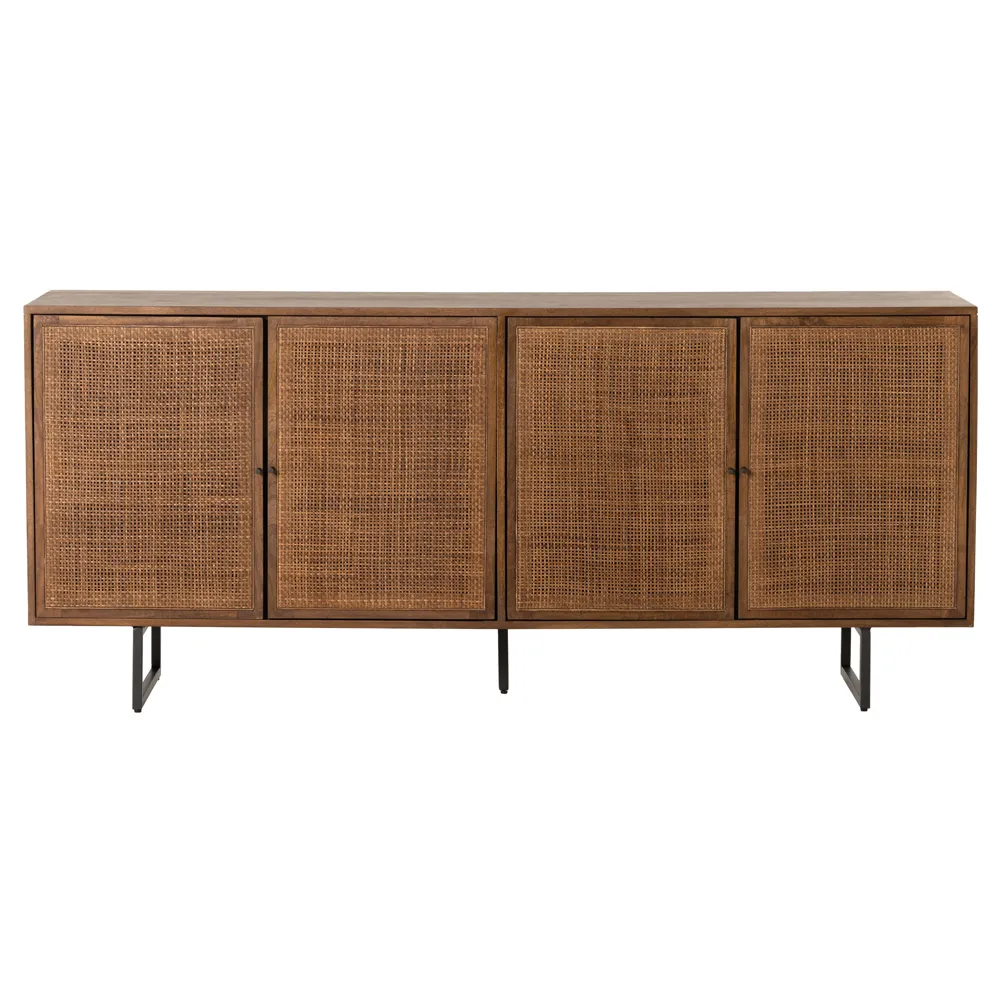 Emilie 4 Door Sideboard - Brown, Mango Wood