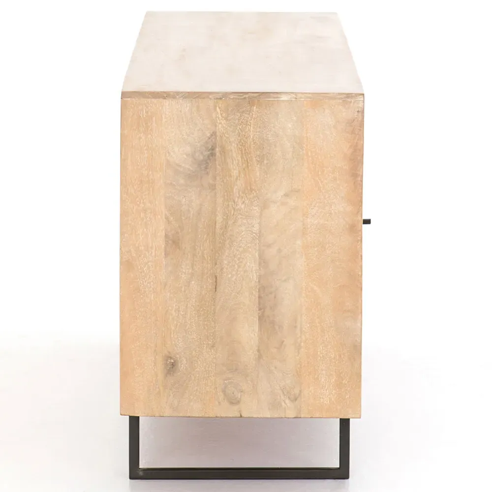 Emilie 4 Door Sideboard - Natural, Mango Wood