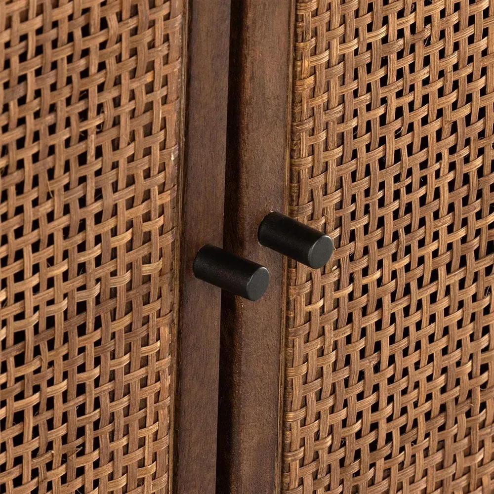 Emilie Media Console - Brown, Mango Wood