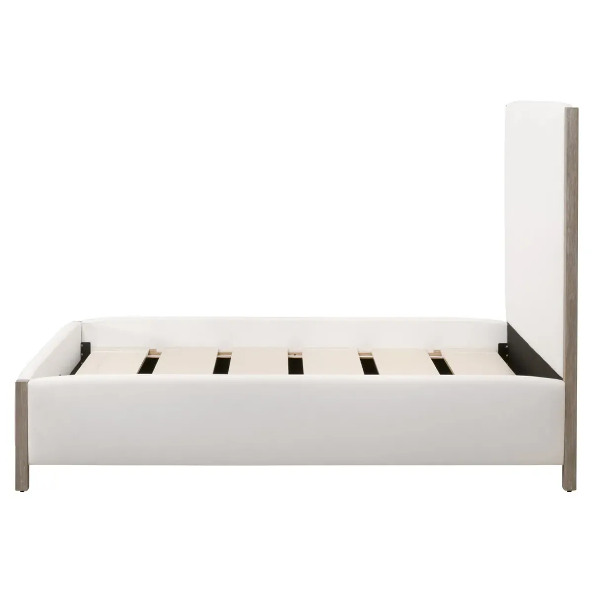 Emily King Size Bed Frame - Pearl White, Wood