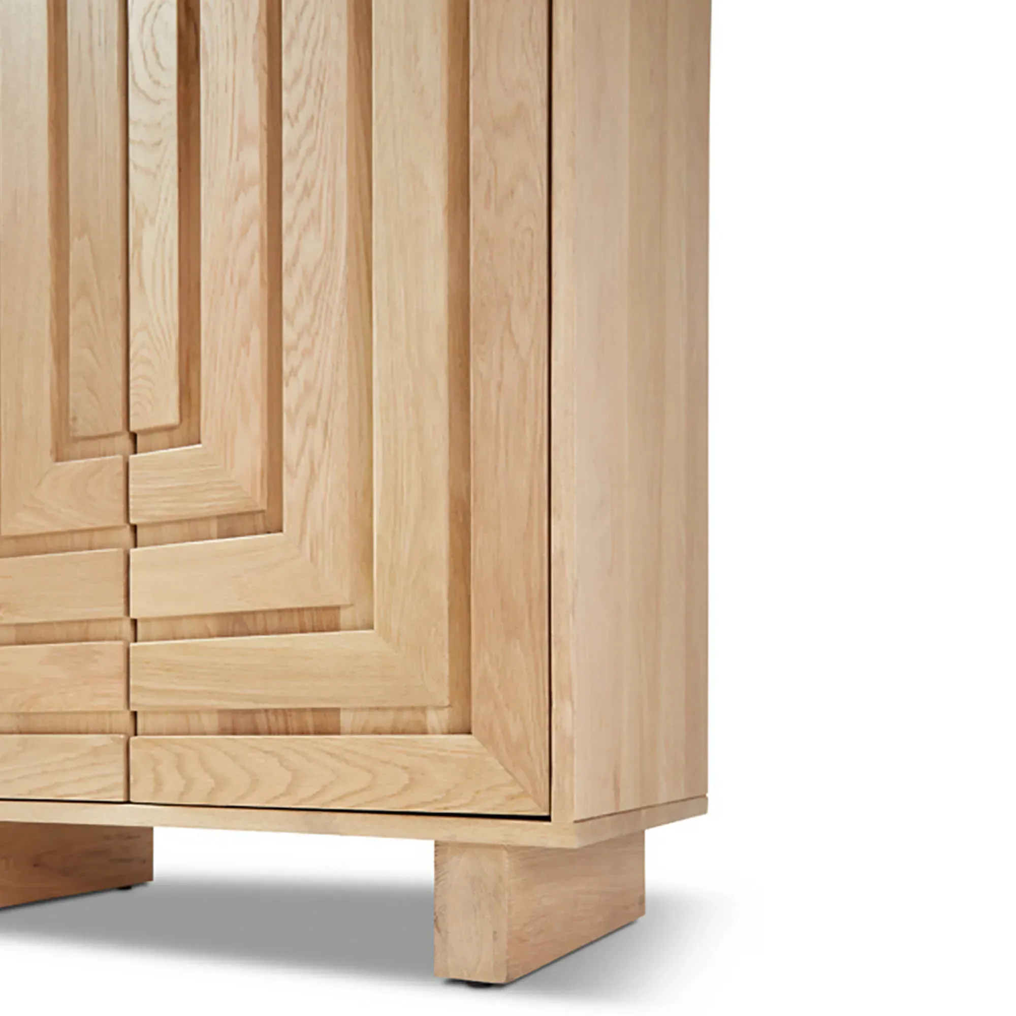 Emma 2 Door Armoire - Brown, Oak Wood