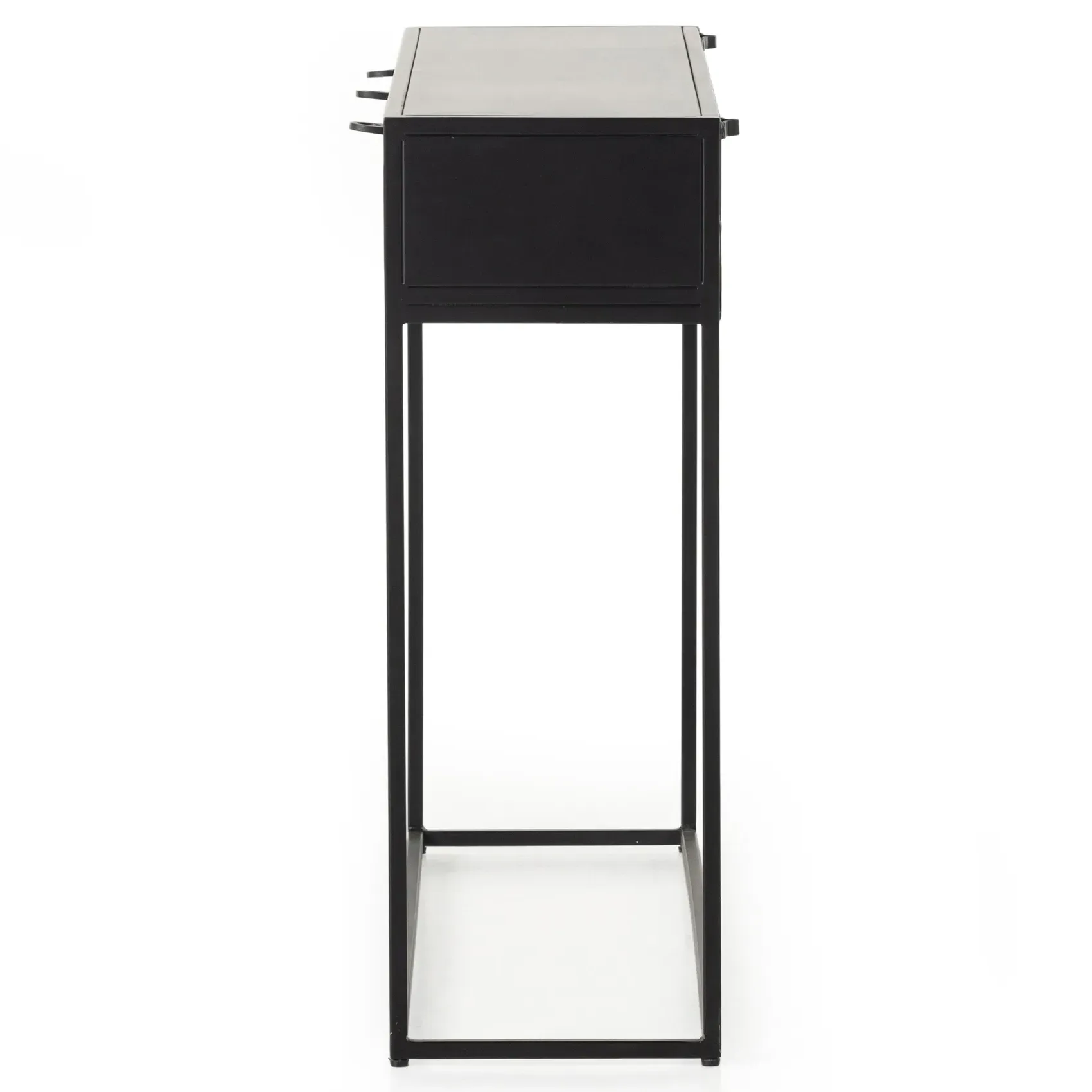Emma 3 Drawer Console Table - Black, Iron