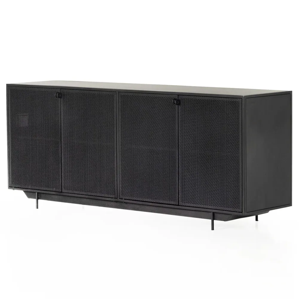 Emma 4 Door Sideboard - Black, Iron