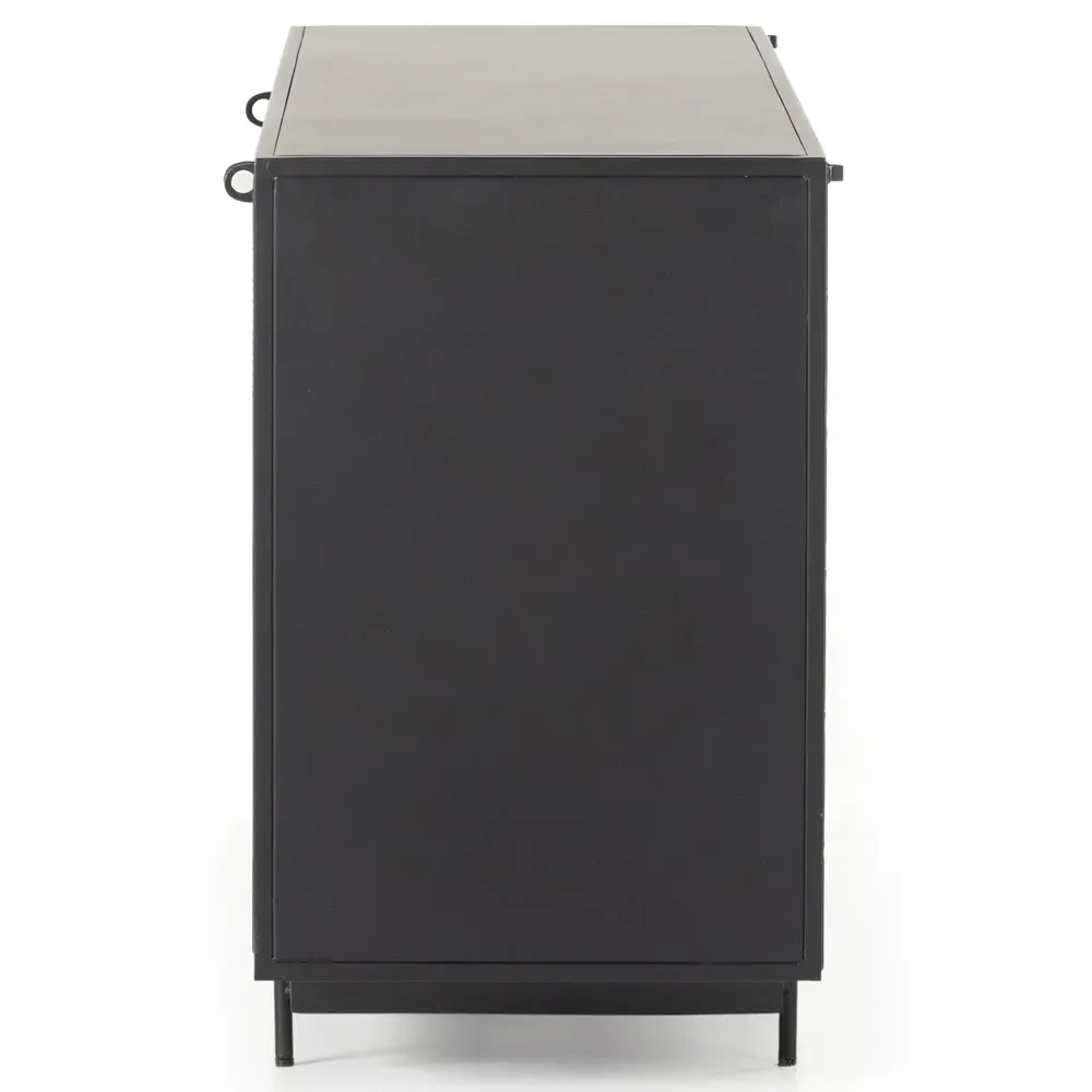 Emma 4 Door Sideboard - Black, Iron