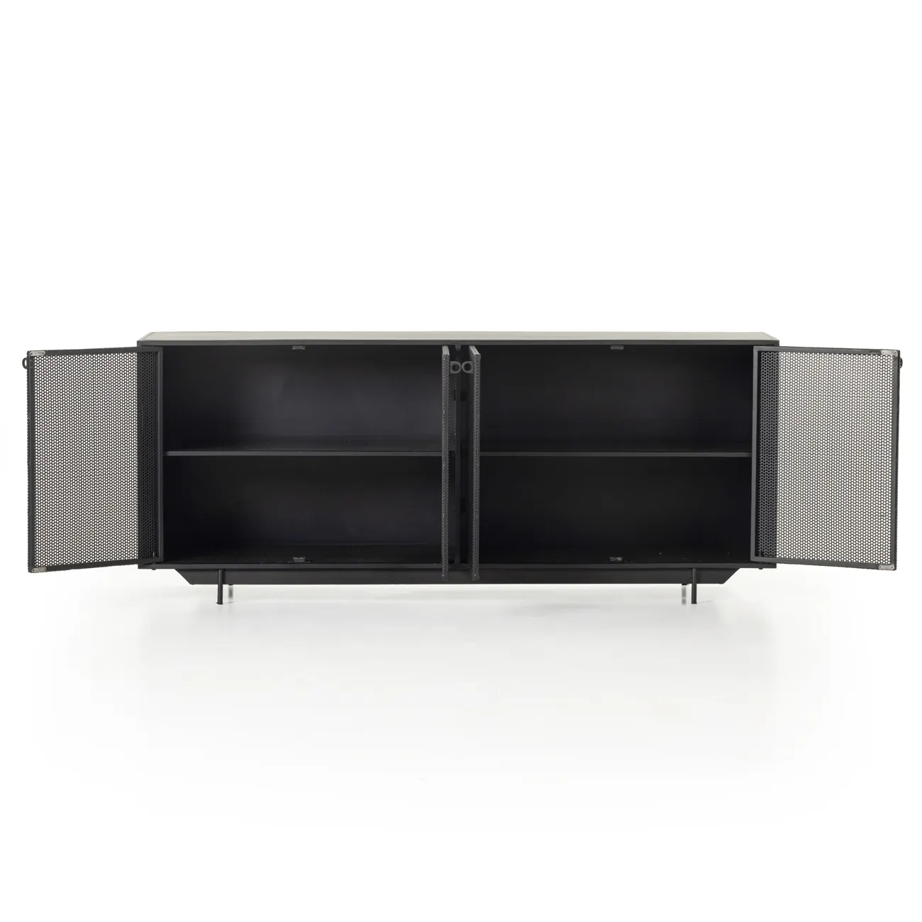 Emma 4 Door Sideboard - Black, Iron