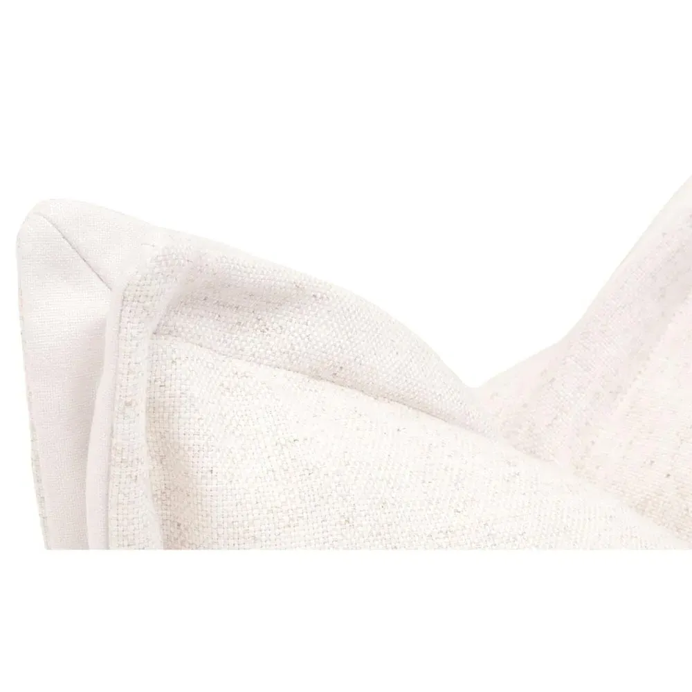 Emma Square Throw Pillows Set of 2 - Cream, Polyester