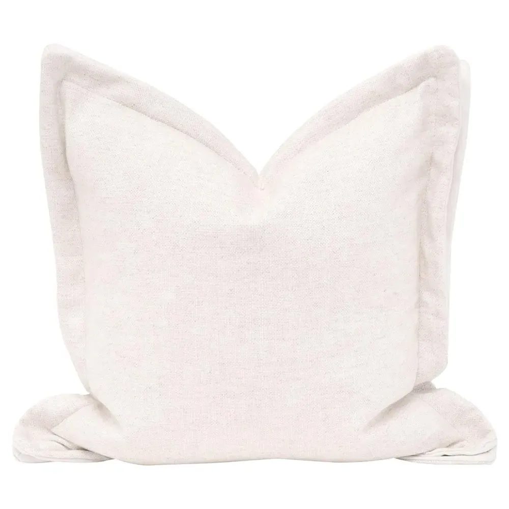 Emma Square Throw Pillows Set of 2 - Cream, Polyester image