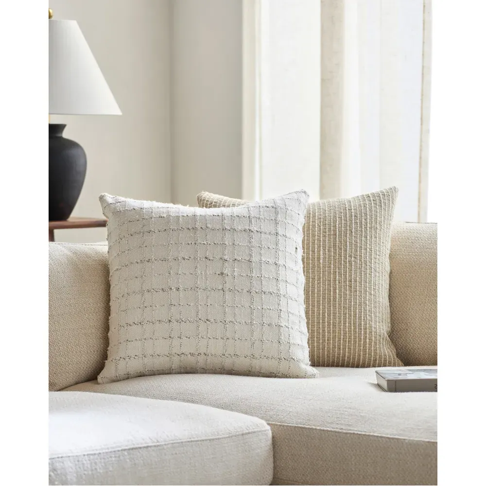 Emmanuel Decorative Throw Pillow - Cream