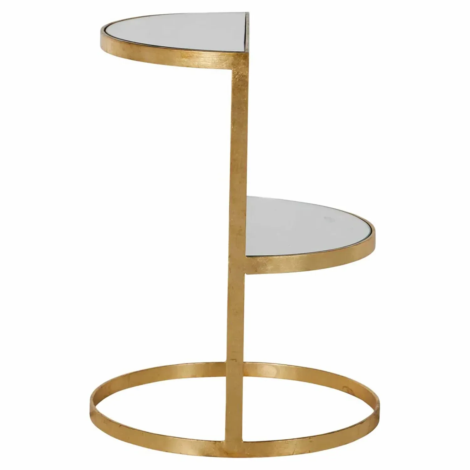 Emmanuel Round Side Table - Gold, Iron