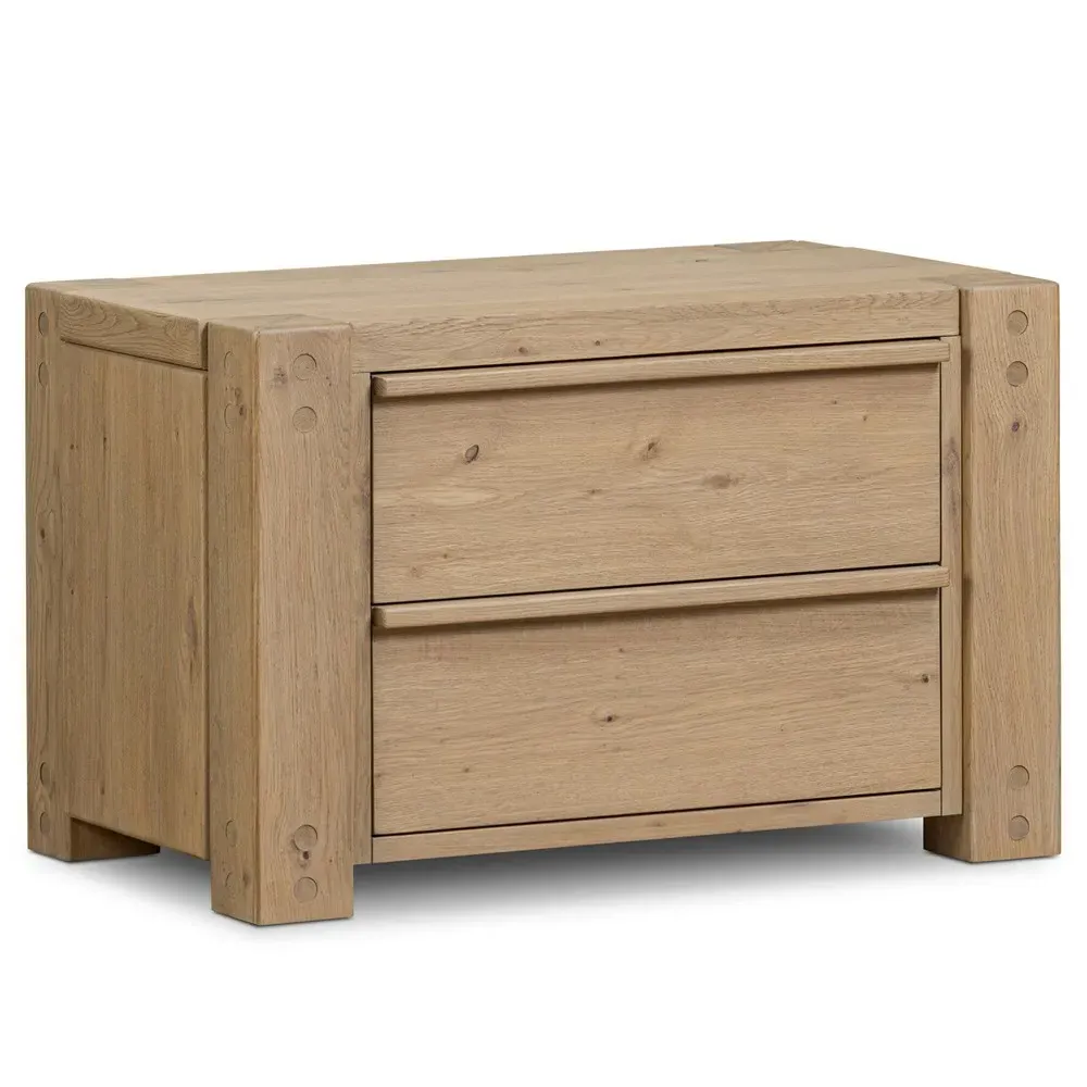 Emmer Wide Nightstand - Brown, Oak