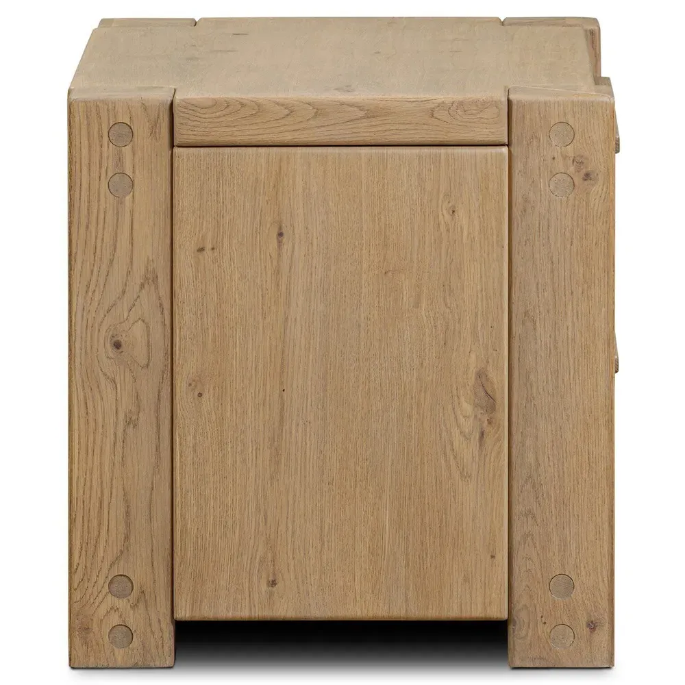 Emmer Wide Nightstand - Brown, Oak
