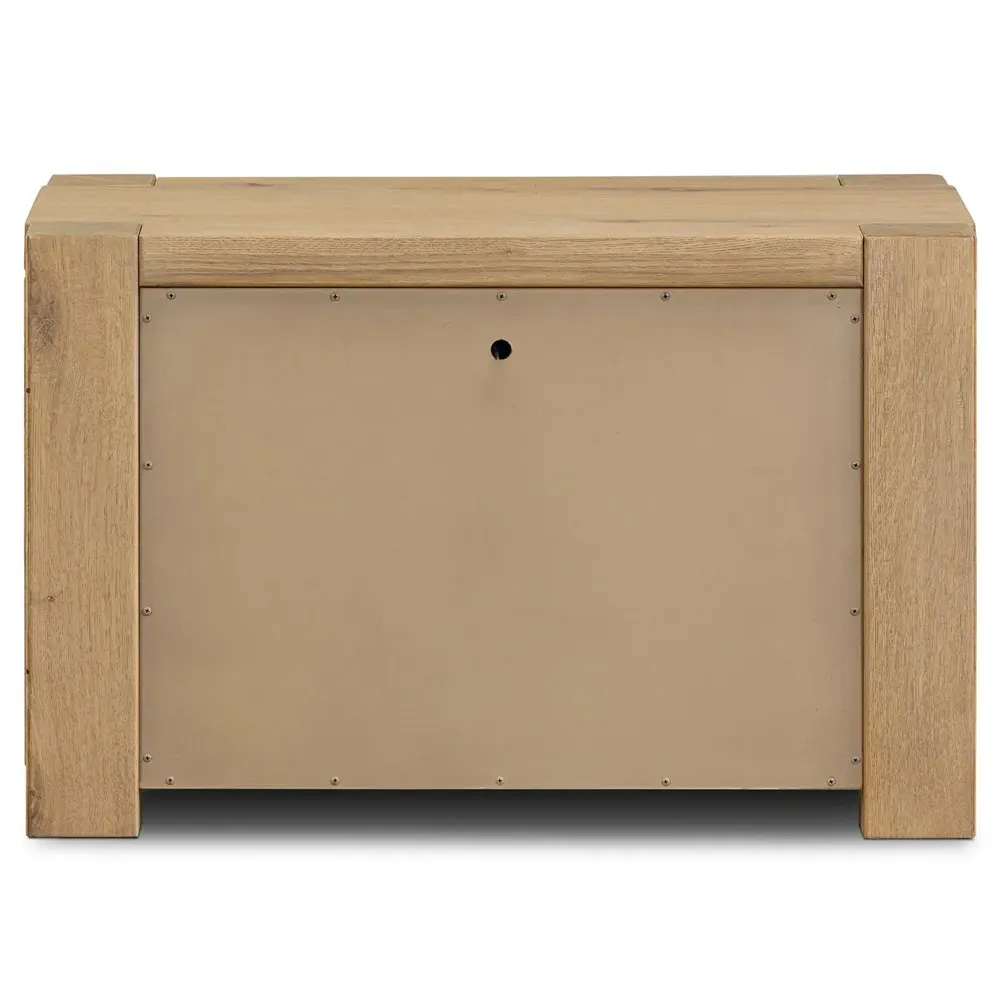 Emmer Wide Nightstand - Brown, Oak