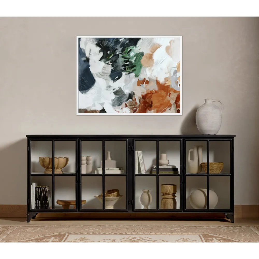 Emmett Wall Art - White Frame, Maplewood