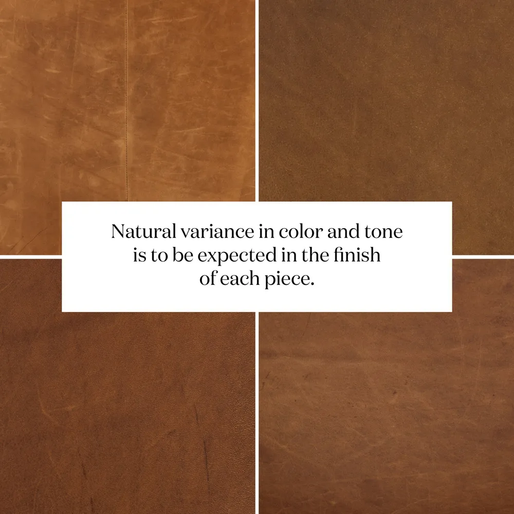 Emmy Tufted Swivel Club Chair - Warm Brown, Leather