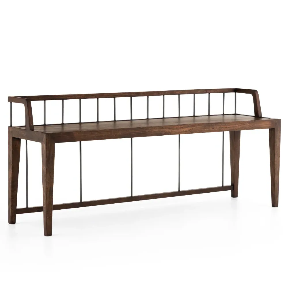 Enola Bench - Brown, Mango Wood