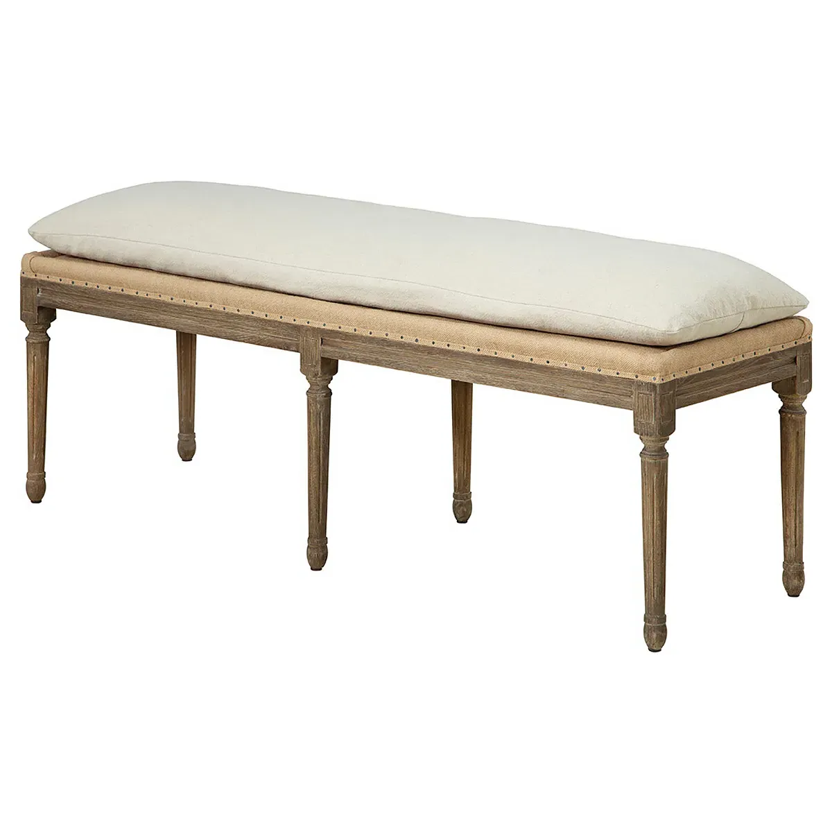 Ensley French Country Bench - Beige, Wood image