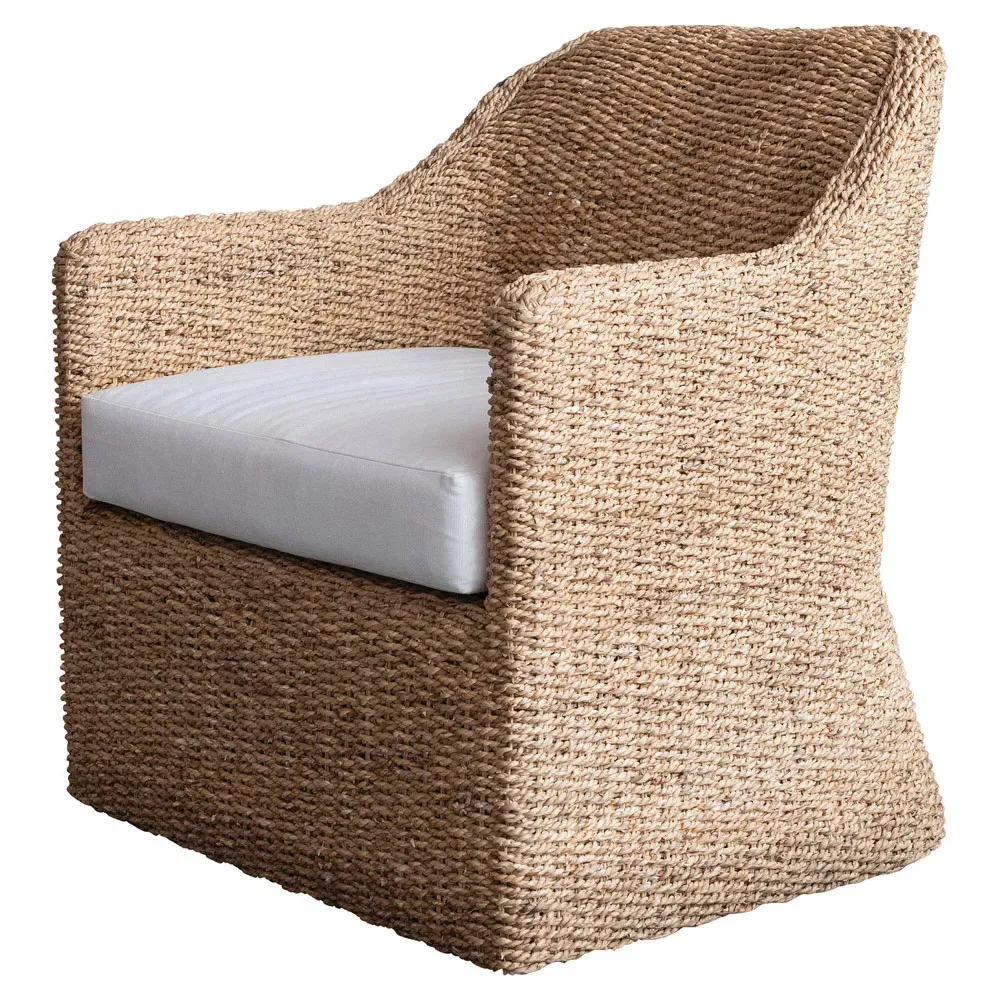 Enzo Woven Arm Chair - Brown, Water Hyacinth
