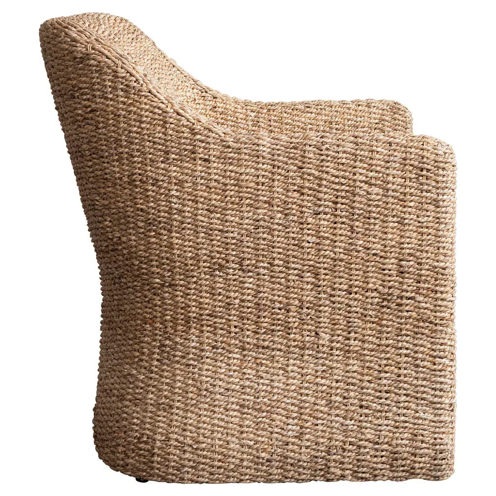 Enzo Woven Arm Chair - Brown, Water Hyacinth