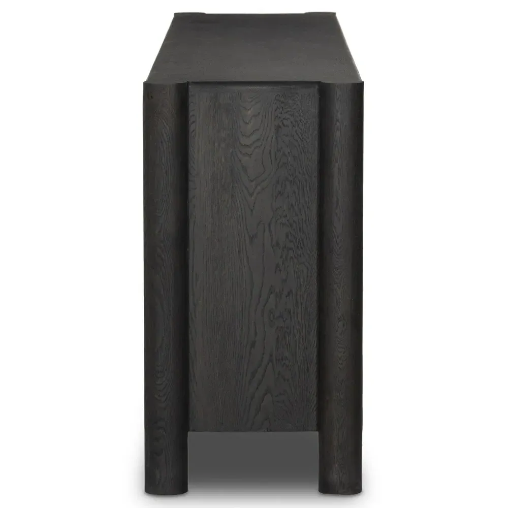 Erin Media Console - Black, Oak
