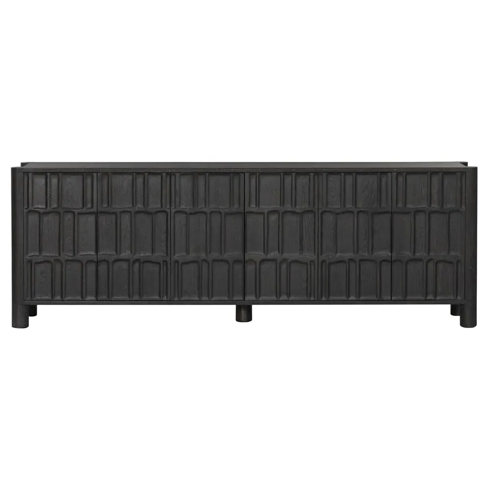 Erin Media Console - Black, Oak image