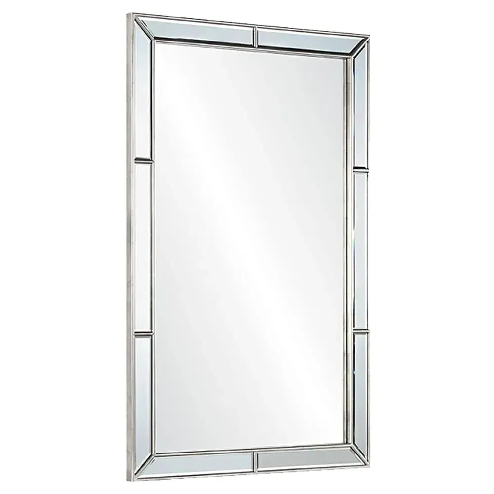 Erin Rectangular Wall Mirror - Silver