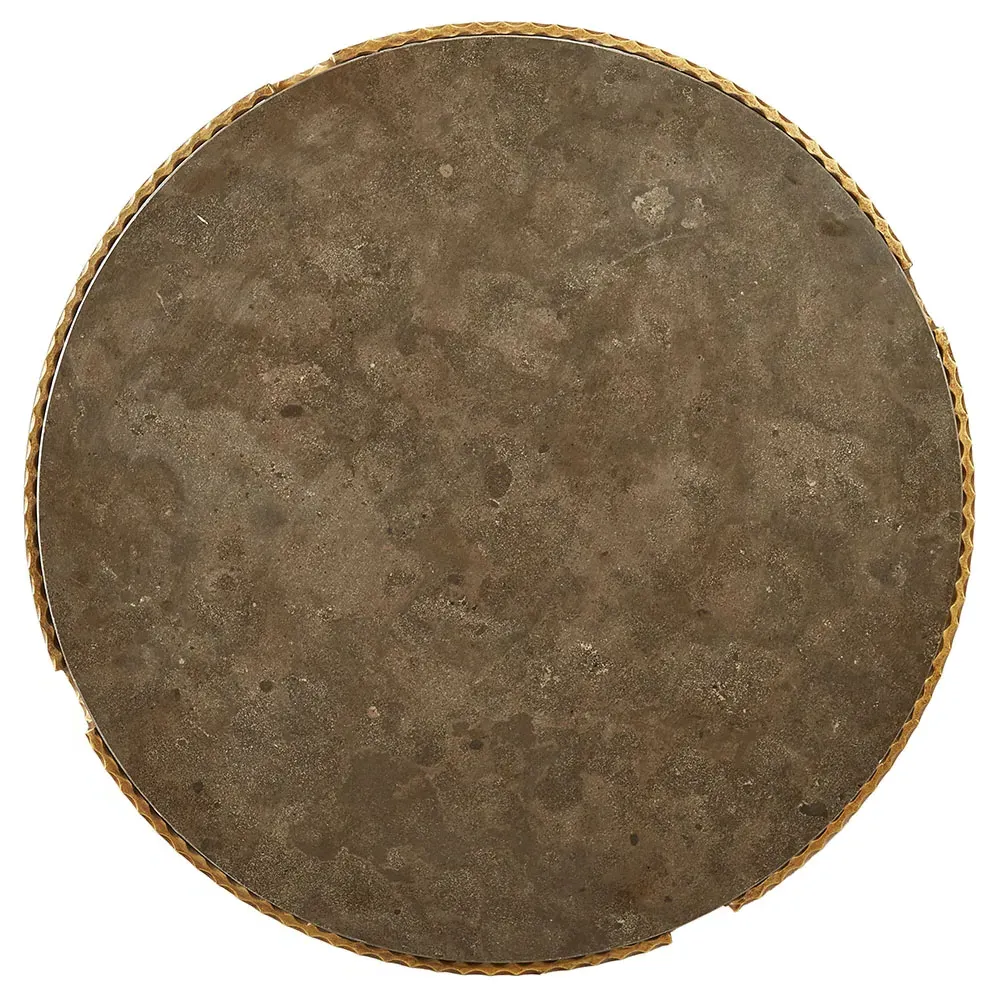 Eriss Round Coffee Table - Grey, Stone