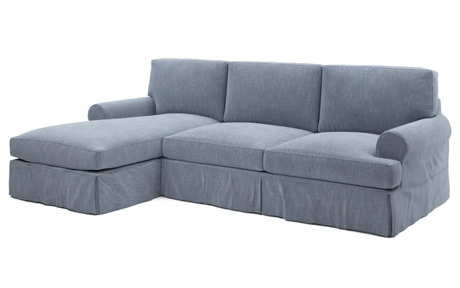 Erving Right Chaise Sectional - Nantucket Blue