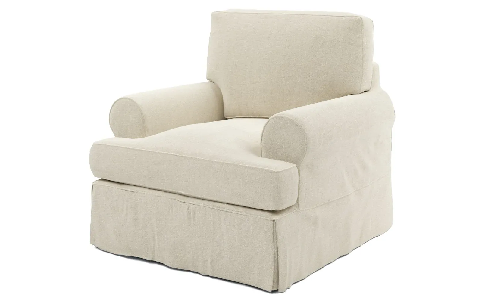 Erving Swivel Chair with Slipcover - Sea Salt