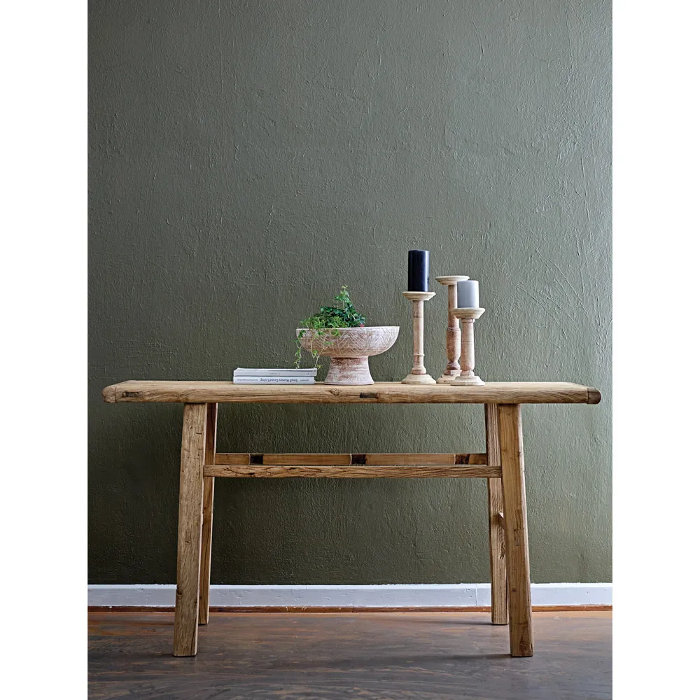 Esther Console Table - Brown, Reclaimed Wood