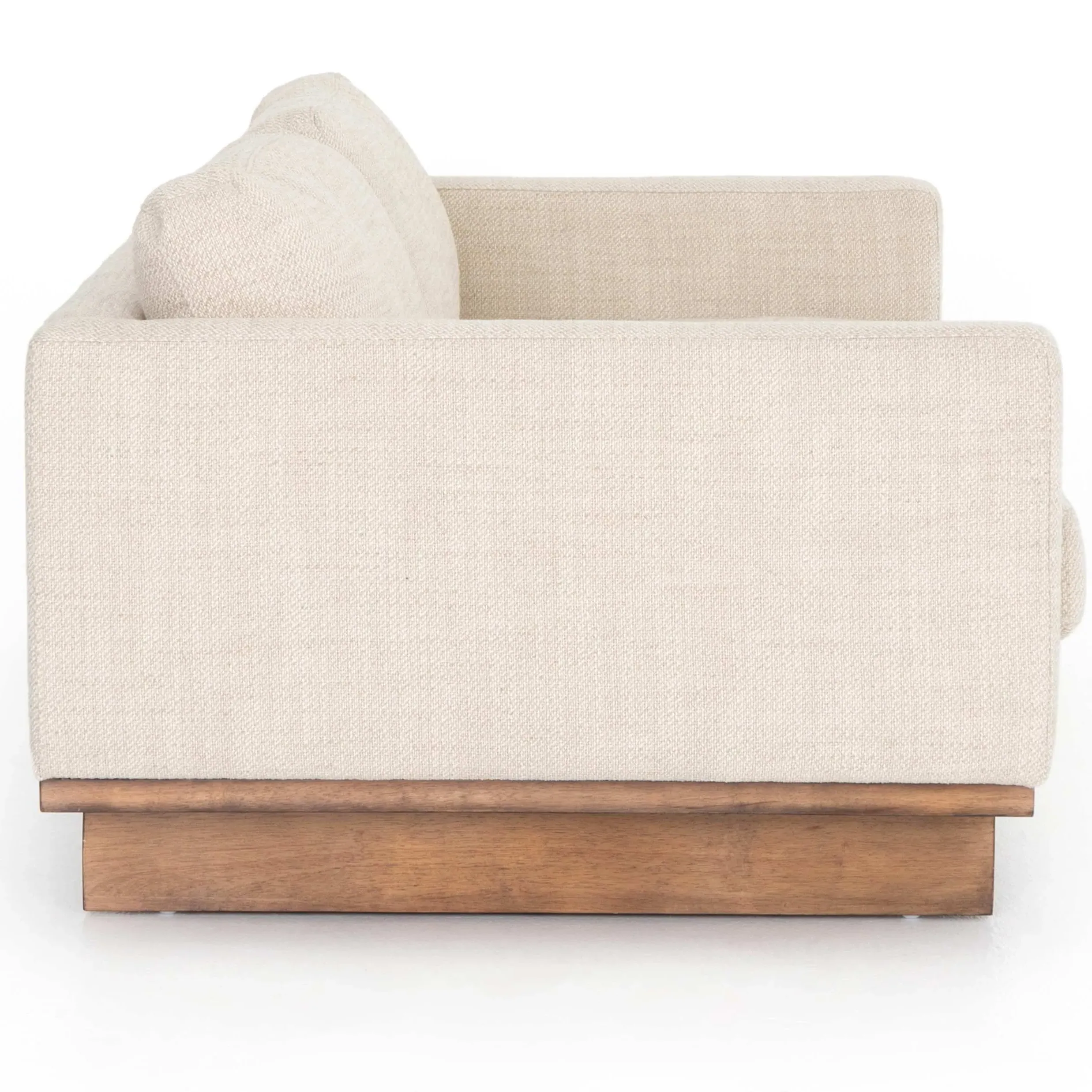 Ethan Cushion Back Sofa - Cream, Performance Fabric